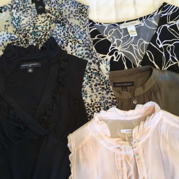 BUNDLE of Five sleeveless dress tops - Picture 7 of 7